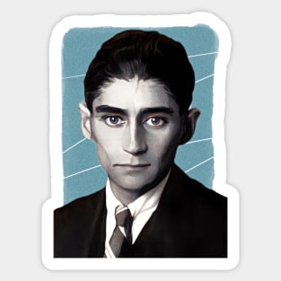 Novelist Franz Kafka illustration Sticker